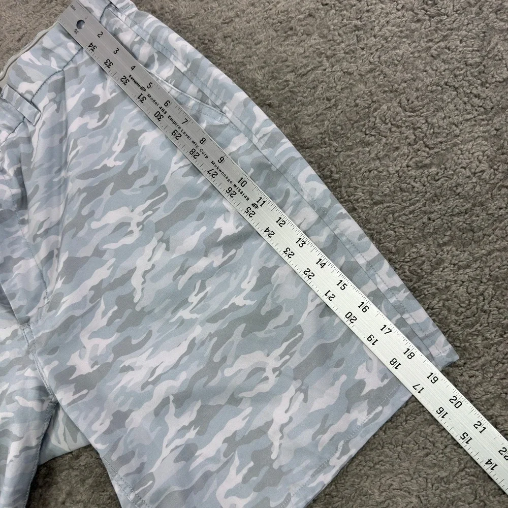 Johnnie-O‎ Mens Prep-Performance Camo Golf Shorts Blue Grey Size 36